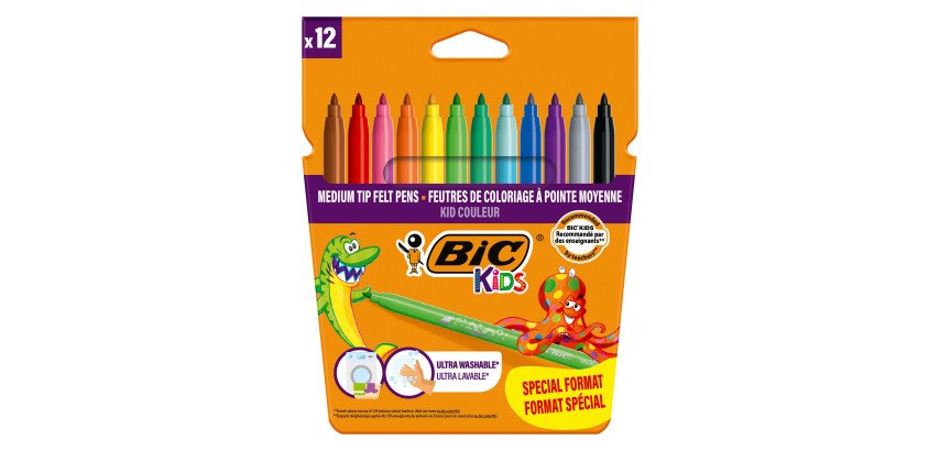 Rotuladores de colores Bic Kids Estuche de 12