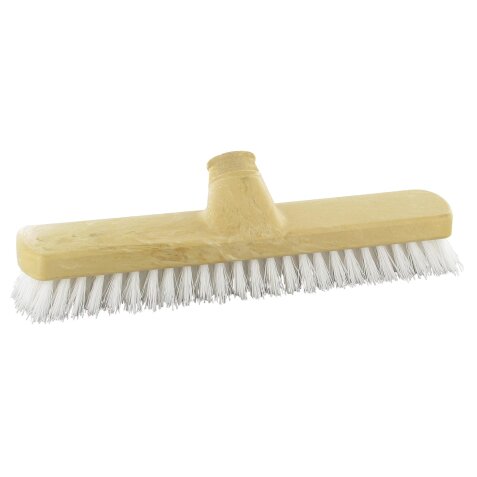 Scrubbing brush white nylon fibers W 30 cm