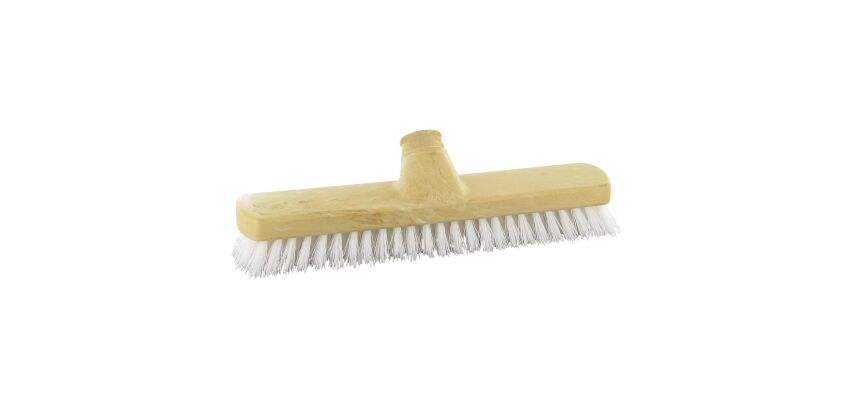 Schuurborstel witte nylon vezels B 30 cm
