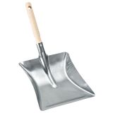 Metallic dustpan in zinc