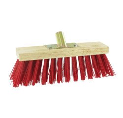 Escoba exterior vinilo rojo an 31 cm