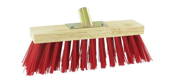 Balai d'extérieur cantonnier vinyle rouge largeur 31 cm