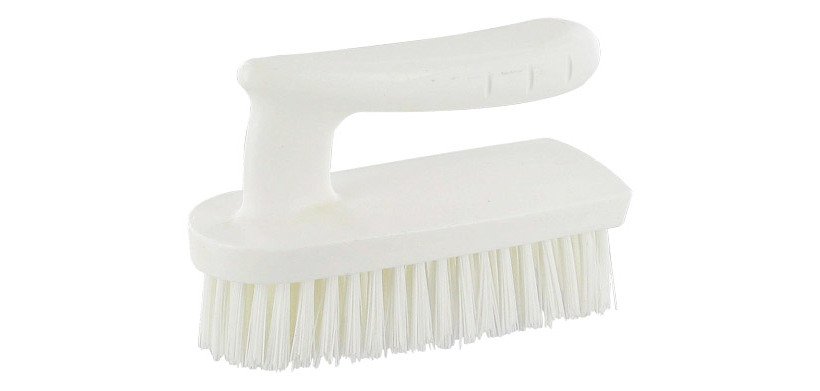 Brosse poignée Gamme CHR fibres mi-dures largeur 14,5 cm blanche