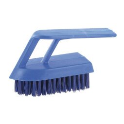 Professional nail brush polyester width 13 cm blue.