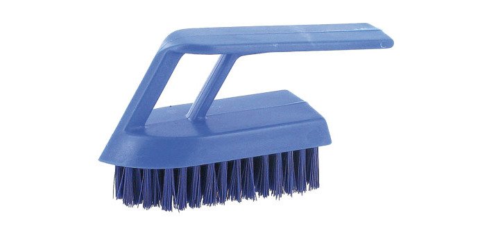 Brosse à ongles Gamme professionnel polyester largeur 13 cm bleue