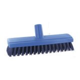 Scrubbing brush hard fibers blue W 26 cm