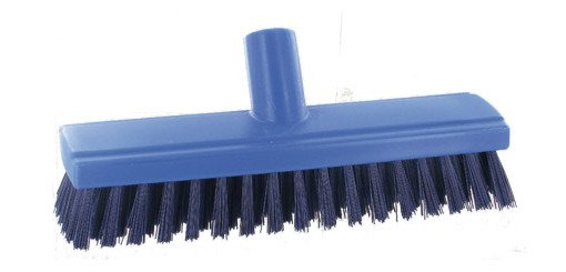 Scrubbing brush hard fibers blue W 26 cm