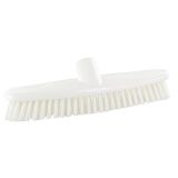 Balai frottoir fibres mi-dures blanches L 28,5 cm