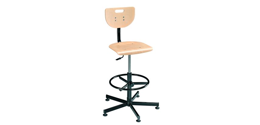 High workshop chair, wood