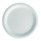 Assiette en carton Ø 23 cm,  blanche - Lot de 50