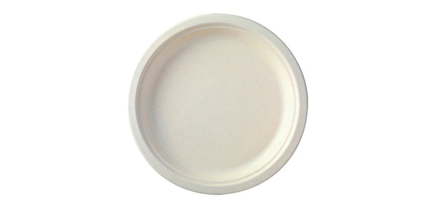 Platos de cartón blancos Ø 23 cm - Paquete de 50