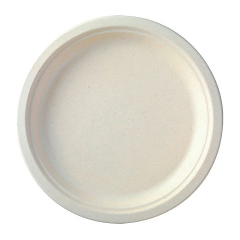 Platos de cartón blancos Ø 23 cm - Paquete de 50