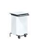 Holder for garbage bags 70 l with pedal colour white