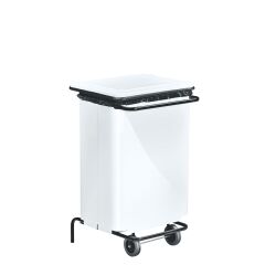 Houder voor vuilniszakken 110 l met pedaal kleur wit