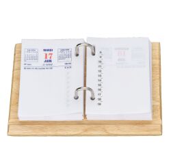Calendar support wood