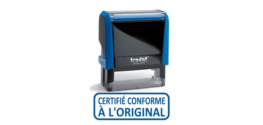 Tampon encreur automatique "Certifié conforme" Trodat Printy 4992 Xprint