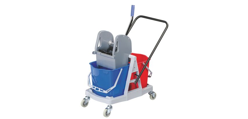 Chariot de lavage compact 2 seaux de 18 litres