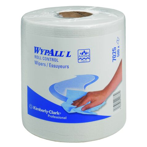 Box of 6 wiper rolls Wypall Roll Control L10 white