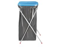 Support de sacs poubelles pliable 110 litres bleu