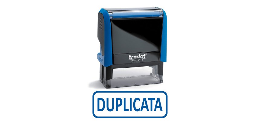 Tampon encreur automatique "Duplicata" Trodat Printy 4992 Xprint