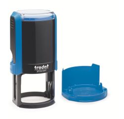 Trodat Printy 4642 Redondo sello con texto personalizado 8 líneas Ø 42 mm monocromo