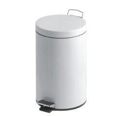 Papelera de pedal metálica - 12 litros