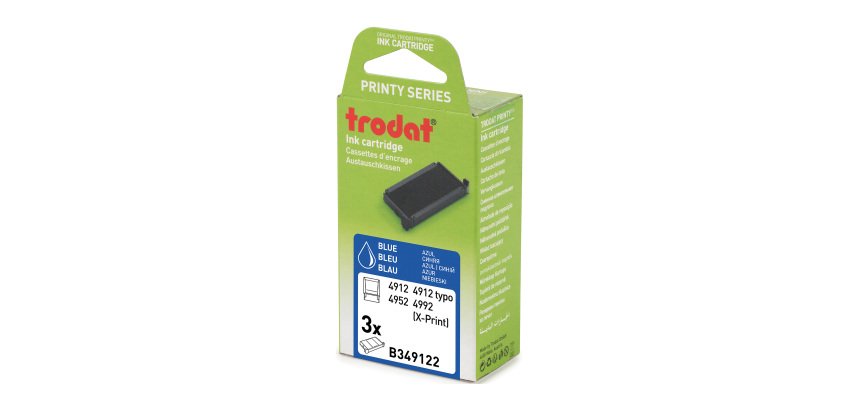 Almohadilla Trodat Printy 4912 - Pack de 3