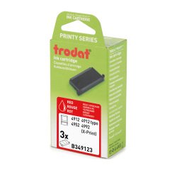 Cassette d'encrage Trodat Printy 6/4912 - Lot de 3