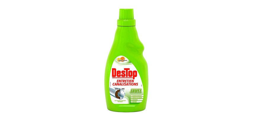 Gel pour entretien canalisation Destop javel - 750 ml