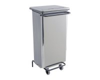 Halter für Müllsäcke 110 l mit Pedal Farbe Inox