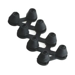 Set of 10 fixing element for duckboard rubbers