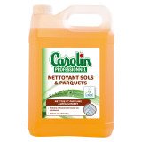 Bottle of 5 L Carolin cleaning product with bee wax