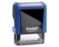 Trodat Printy 4911 sello con texto personalizable 3 líneas 38 x 14 mm monocromo