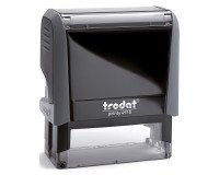 Trodat Printy 4915 sello con texto personalizable 8 líneas 70 x 25 mm monocromo