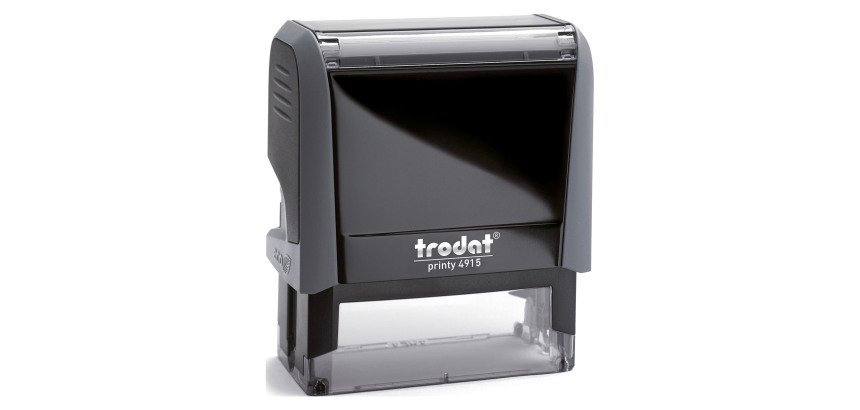 Tampon texte personnalisable Printy 4915 Trodat monochrome 6 lignes