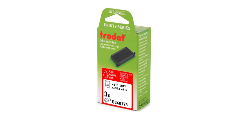 Blister 3 cassettes inked pads for dater