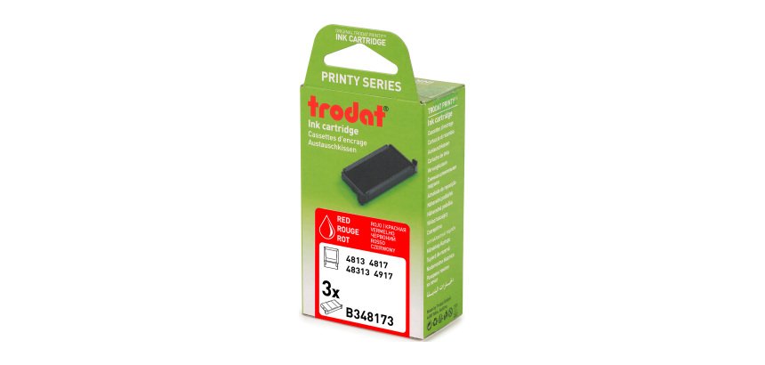 Cassette d'encrage Trodat Printy 6/4817 - Lot de 3
