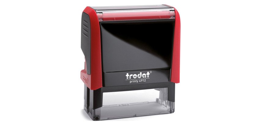 Trodat Printy 4912 sello con texto personalizable 5 líneas 47 x 18 mm monocromo