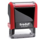 Trodat Printy 4911 sello con texto personalizable 3 líneas 38 x 14 mm monocromo