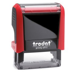 Tampon texte personnalisable Printy 4911 Trodat monochrome 3 lignes