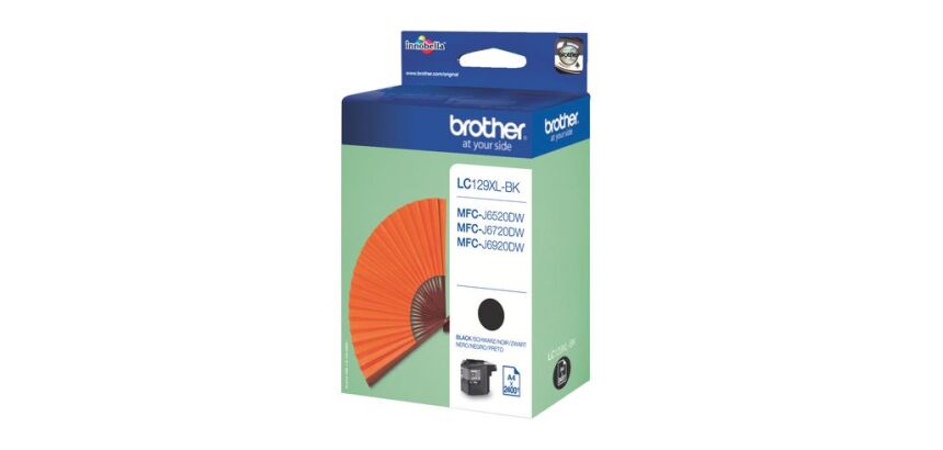 Cartouche BrotherLC129XL haute capacité noire pour imprimante jet d'encre