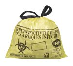 Sac poubelle 15 litres NF Hostosacs déchets hospitaliers liens coulissants - carton de 500