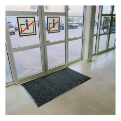 Tapis intérieur Notrax ligné Héritage 60 x 90 cm anthracite