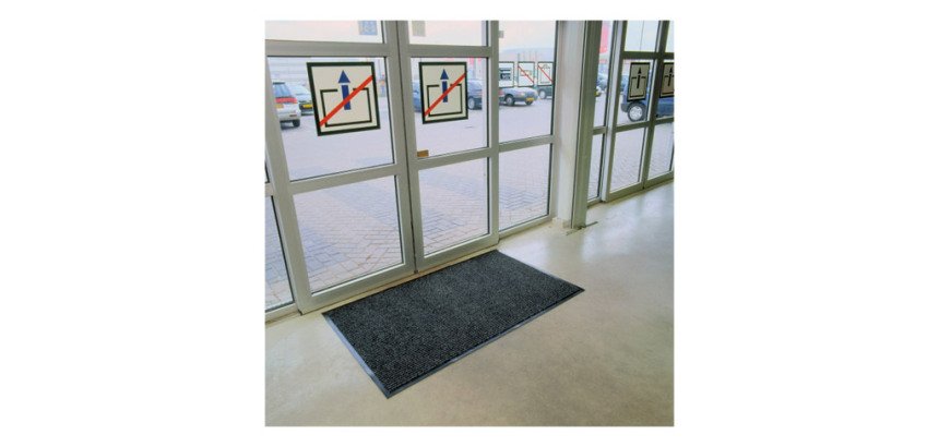 Felpudo de rayas para interior 60 x 90 cm