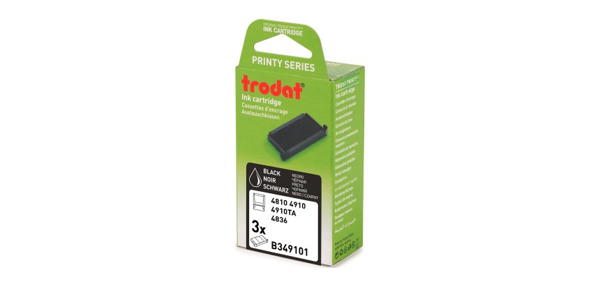 Cassette d'encrage Trodat Printy 6/4910 - Lot de 3