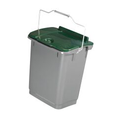 Poubelle 35 litres tri sélectif rectangle gris