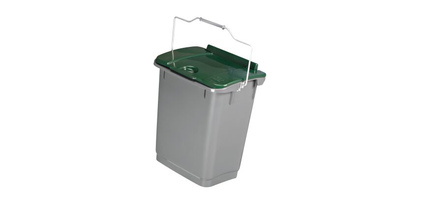 Poubelle 35 litres tri sélectif rectangle gris