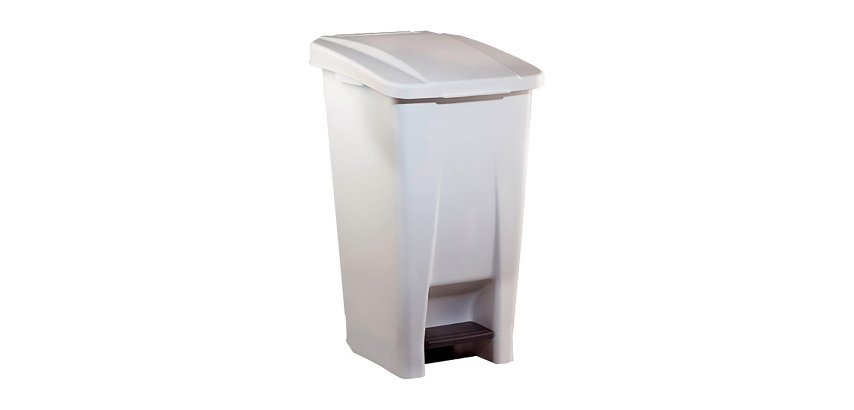 Poubelle 60 litres Rossignol tri sélectif rectangle à pédales couleur