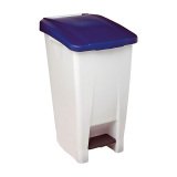 Waste container 60 l Rossignol Eco rectangular with pedal - blue
