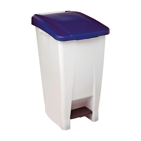 Papelera pedal 60 litros Rossignol azul